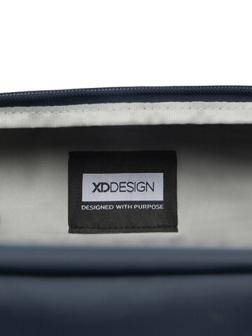 Urban wasserabweisende Wochenendtasche navy blau, grau bedrucken, Art.-Nr. P706.2925