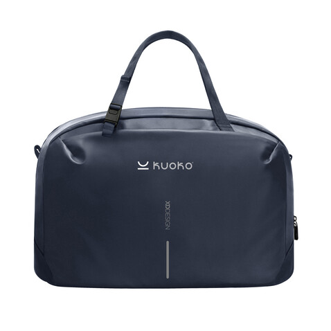 Urban wasserabweisende Wochenendtasche navy blau, grau bedrucken, Art.-Nr. P706.2925