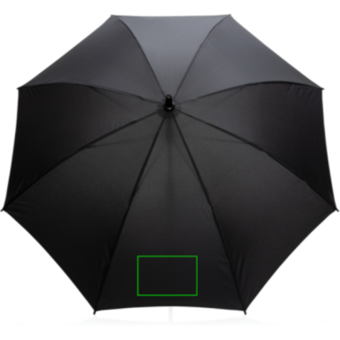 23" Impact AWARE™ RPET 190T Stormproof-Schirm schwarz bedrucken, Art.-Nr. P850.621