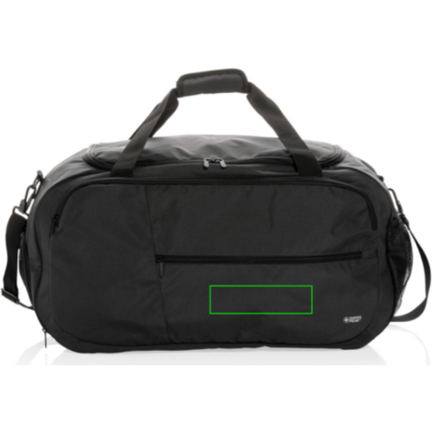 Swiss Peak AWARE™ RPET Sporttasche schwarz bedrucken, Art.-Nr. P707.151 Swiss Peak AWARE™ RPET Sporttasche schwarz bedrucken, Art.-Nr. P707.151