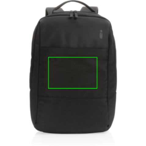 Swiss Peak AWARE™ RPET 15,6" Day-Pack schwarz bedrucken, Art.-Nr. P762.741