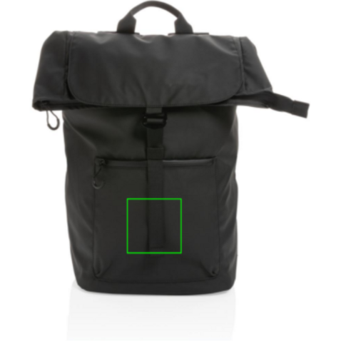 Impact AWARE™ RPET wasserabweisender 15.6" Laptop-Rucksack schwarz bedrucken, Art.-Nr. P762.901 Impact AWARE™ RPET wasserabweisender 15.6" Laptop-Rucksack schwarz bedrucken, Art.-Nr. P762.901