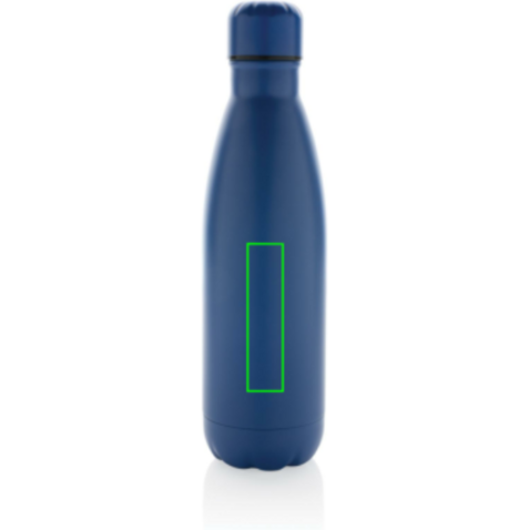 Eureka einwandige Wasserflasche aus RCS rec. Stainless-Steel blau bedrucken, Art.-Nr. P435.725 Eureka einwandige Wasserflasche aus RCS rec. Stainless-Steel blau bedrucken, Art.-Nr. P435.725