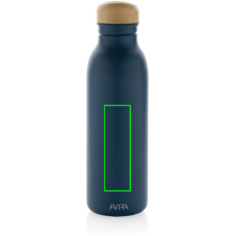 Avira Alcor 600ml Wasserflasche aus RCS rec. Stainless-Steel navy blau bedrucken, Art.-Nr. P438.065 Avira Alcor 600ml Wasserflasche aus RCS rec. Stainless-Steel navy blau bedrucken, Art.-Nr. P438.065