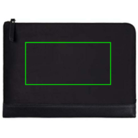 VINGA Marlow 14" Laptop Sleeve aus RCS recyceltem Polyester schwarz bedrucken, Art.-Nr. V7880801