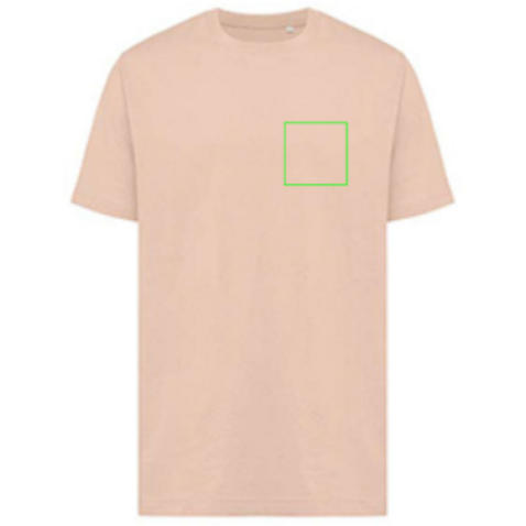 IQONIQ Kakadu relaxed T-Shirt aus recycelter Baumwolle peach nectar bedrucken, Art.-Nr. T9103.038.XS
