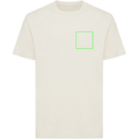 IQONIQ Kakadu relaxed T-Shirt aus recycelter Baumwolle natural raw bedrucken, Art.-Nr. T9103.018.XS