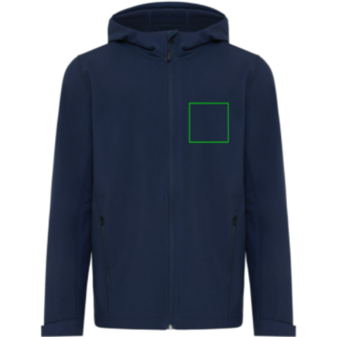 IQONIQ Makalu Herren Softshelljacke aus recyceltem Polyester navy blau bedrucken, Art.-Nr. T1700.002.S IQONIQ Makalu Herren Softshelljacke aus recyceltem Polyester navy blau bedrucken, Art.-Nr. T1700.002.S