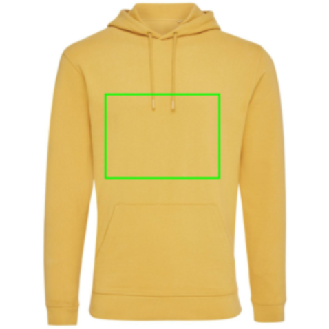 IQONIQ Jasper Hoodie aus recycelter Baumwolle ochre yellow bedrucken, Art.-Nr. T9400.021.XS IQONIQ Jasper Hoodie aus recycelter Baumwolle ochre yellow bedrucken, Art.-Nr. T9400.021.XS