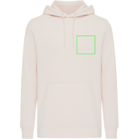 IQONIQ Rila Lightweight Hoodie aus recycelter Baumwolle cloud pink bedrucken, Art.-Nr. T9404.039.S