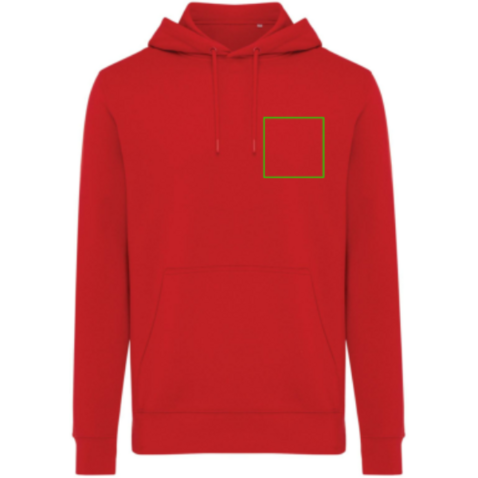 IQONIQ Rila Lightweight Hoodie aus recycelter Baumwolle rot bedrucken, Art.-Nr. T9404.029.XXXL IQONIQ Rila Lightweight Hoodie aus recycelter Baumwolle rot bedrucken, Art.-Nr. T9404.029.XXXL