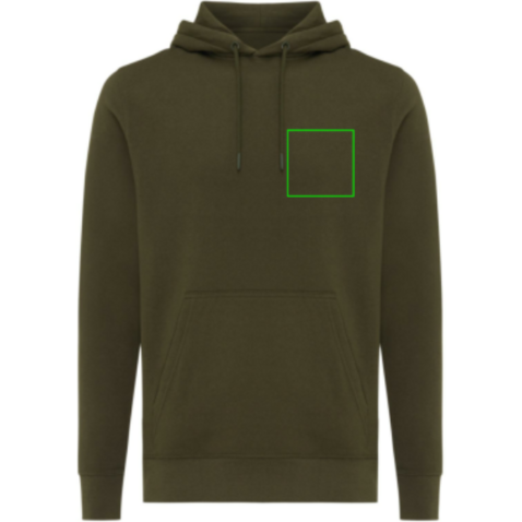 IQONIQ Rila Lightweight Hoodie aus recycelter Baumwolle khaki bedrucken, Art.-Nr. T9404.020.XXL IQONIQ Rila Lightweight Hoodie aus recycelter Baumwolle khaki bedrucken, Art.-Nr. T9404.020.XXL