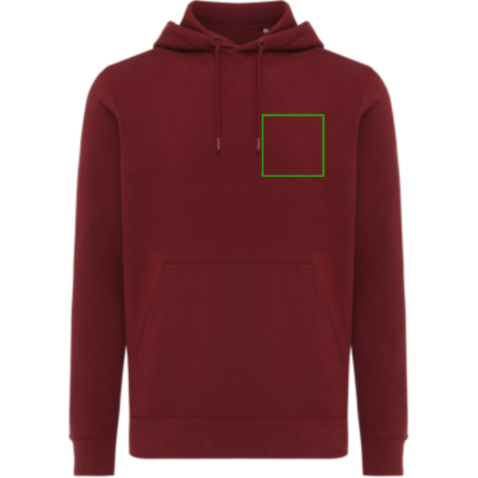 IQONIQ Rila Lightweight Hoodie aus recycelter Baumwolle burgunderrot bedrucken, Art.-Nr. T9404.007.XS IQONIQ Rila Lightweight Hoodie aus recycelter Baumwolle burgunderrot bedrucken, Art.-Nr. T9404.007.XS