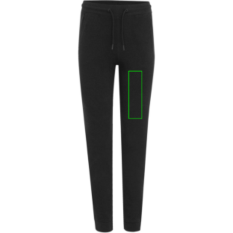 IQONIQ Cooper Jogger aus recycelter Baumwolle schwarz bedrucken, Art.-Nr. T9500.001.M