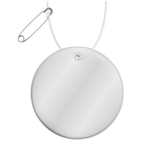 RFX™ H-16 runder, leichter, reflektierender PVC-Anhänger – medium, weiss bedrucken, Art.-Nr. 1PR12901 RFX™ H-16 runder, leichter, reflektierender PVC-Anhänger – medium, weiss bedrucken, Art.-Nr. 1PR12901