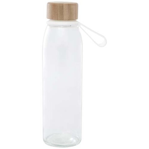Porto 500 ml Glas-Flasche mit Silikongriff und Bambusdeckel, transparent klar bedrucken, Art.-Nr. 10085301 Porto 500 ml Glas-Flasche mit Silikongriff und Bambusdeckel, transparent klar bedrucken, Art.-Nr. 10085301