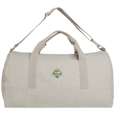 Porter 500 g/m² Aware™ recycelte Reisetasche 50 L, Oatmeal bedrucken, Art.-Nr. 12074707 Porter 500 g/m² Aware™ recycelte Reisetasche 50 L, Oatmeal bedrucken, Art.-Nr. 12074707