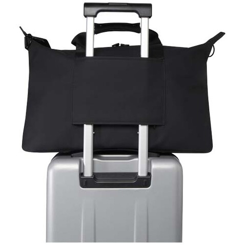 Turner 15,6" GRS-recycelte Laptop-Reisetasche 36 L, schwarz bedrucken, Art.-Nr. 12075190 Turner 15,6" GRS-recycelte Laptop-Reisetasche 36 L, schwarz bedrucken, Art.-Nr. 12075190