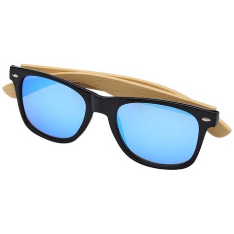 Hue Sonnenbrille mit Bambusbügeln, blau, natur bedrucken, Art.-Nr. 12704952 Hue Sonnenbrille mit Bambusbügeln, blau, natur bedrucken, Art.-Nr. 12704952