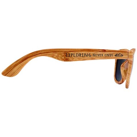 Mira Sonnenbrille in Holzoptik, natur bedrucken, Art.-Nr. 12705106