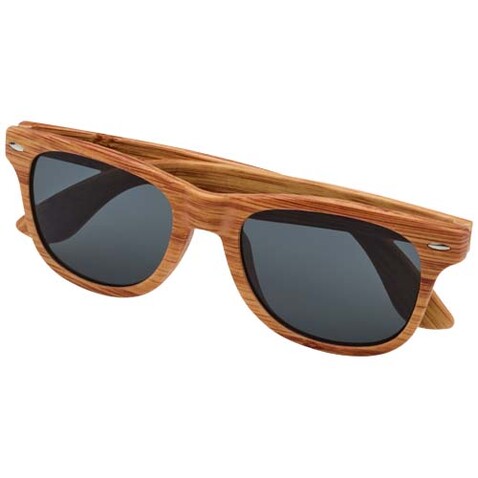 Mira Sonnenbrille in Holzoptik, natur bedrucken, Art.-Nr. 12705106
