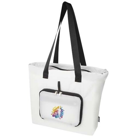 EcoFold faltbare RPET Tragetasche 16 L, weiss bedrucken, Art.-Nr. 13009101