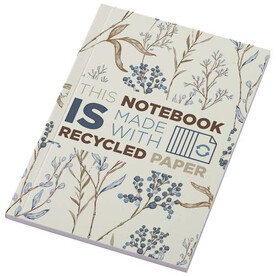 Novella Austen A6 Softcover Notizbuch aus Recyclingmaterial – 50 Blatt, elfenbeinweiß bedrucken, Art.-Nr. 21026302