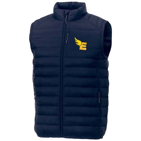 Pallas recycelter wattierter Bodywarmer für Herren, navy bedrucken, Art.-Nr. 39437550