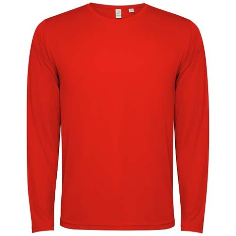Estoril Langarm-Shirt für Kinder, rot bedrucken, Art.-Nr. K04324ID Estoril Langarm-Shirt für Kinder, rot bedrucken, Art.-Nr. K04324ID