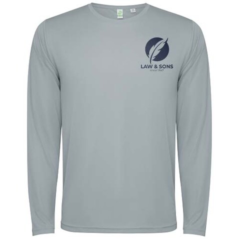 Estoril Langarm-Shirt für Kinder, grau bedrucken, Art.-Nr. K0432C4H Estoril Langarm-Shirt für Kinder, grau bedrucken, Art.-Nr. K0432C4H
