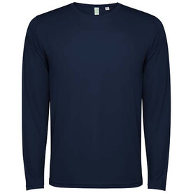 Estoril Langarm-Shirt Unisex, Navy Blue bedrucken, Art.-Nr. R04321R0