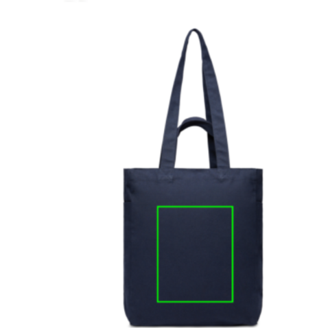 VINGA Hilo AWARE™ Tasche mit Reißverschluss aus rec. Canvas navy blau bedrucken, Art.-Nr. V7620525 VINGA Hilo AWARE™ Tasche mit Reißverschluss aus rec. Canvas navy blau bedrucken, Art.-Nr. V7620525