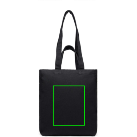 VINGA Hilo AWARE™ Tasche mit Reißverschluss aus rec. Canvas schwarz bedrucken, Art.-Nr. V7620501 VINGA Hilo AWARE™ Tasche mit Reißverschluss aus rec. Canvas schwarz bedrucken, Art.-Nr. V7620501