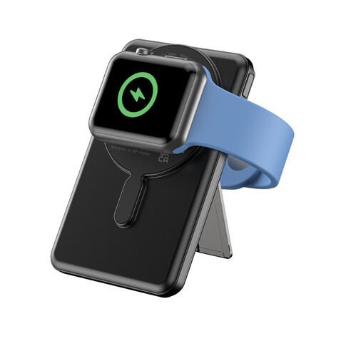Urban Vitamin Redwood 5-in-1 5.000mAh 20W PD magn. Powerbank schwarz bedrucken, Art.-Nr. P322.7101