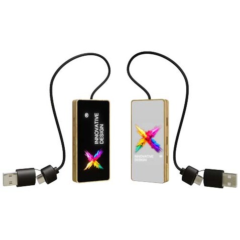 SCX.design H21 8-in-1 USB-Hub mit doppeltem Eingang und 6 Anschlüssen, holz bedrucken, Art.-Nr. 1PX19971 SCX.design H21 8-in-1 USB-Hub mit doppeltem Eingang und 6 Anschlüssen, holz bedrucken, Art.-Nr. 1PX19971