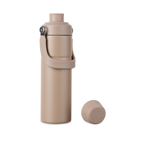 VINGA Baltimore Trek RCS recycelte SS Flasche 600ml greige bedrucken, Art.-Nr. V4300609 VINGA Baltimore Trek RCS recycelte SS Flasche 600ml greige bedrucken, Art.-Nr. V4300609