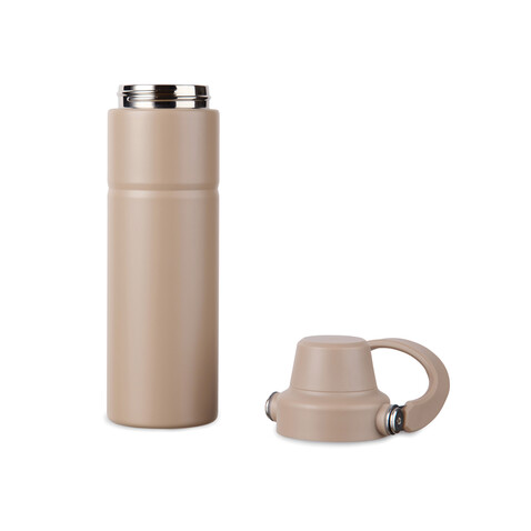 VINGA Baltimore Trek RCS recycelte SS Flasche 600ml greige bedrucken, Art.-Nr. V4300609 VINGA Baltimore Trek RCS recycelte SS Flasche 600ml greige bedrucken, Art.-Nr. V4300609