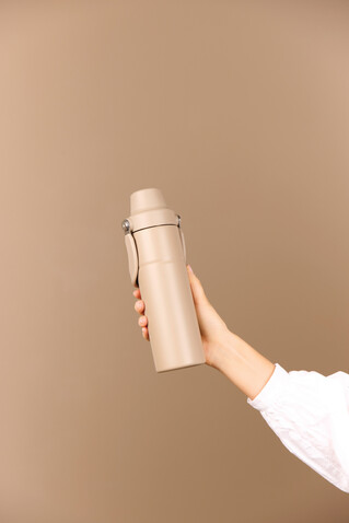 VINGA Baltimore Trek RCS recycelte SS Flasche 600ml greige bedrucken, Art.-Nr. V4300609 VINGA Baltimore Trek RCS recycelte SS Flasche 600ml greige bedrucken, Art.-Nr. V4300609