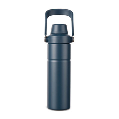 VINGA Baltimore Trek RCS recycelte SS Flasche 600ml navy blau bedrucken, Art.-Nr. V4300605
