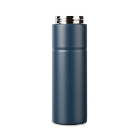 VINGA Baltimore Trek RCS recycelte SS Flasche 600ml navy blau bedrucken, Art.-Nr. V4300605