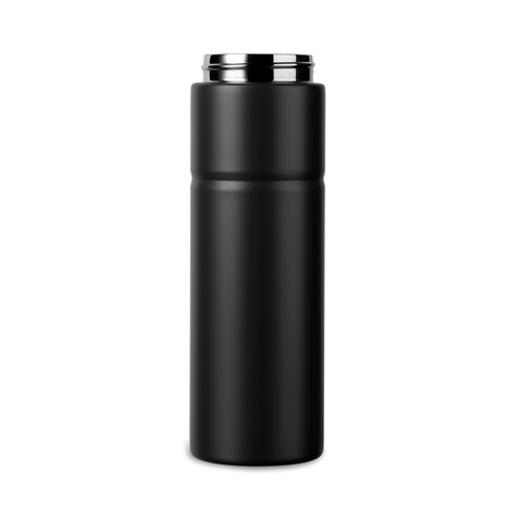 VINGA Baltimore Trek RCS recycelte SS Flasche 600ml schwarz bedrucken, Art.-Nr. V4300601 VINGA Baltimore Trek RCS recycelte SS Flasche 600ml schwarz bedrucken, Art.-Nr. V4300601