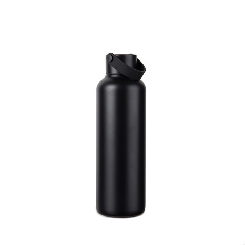 VINGA Baltimore RCS recyc. Edelstahlflasche 600ml schwarz bedrucken, Art.-Nr. V4300501