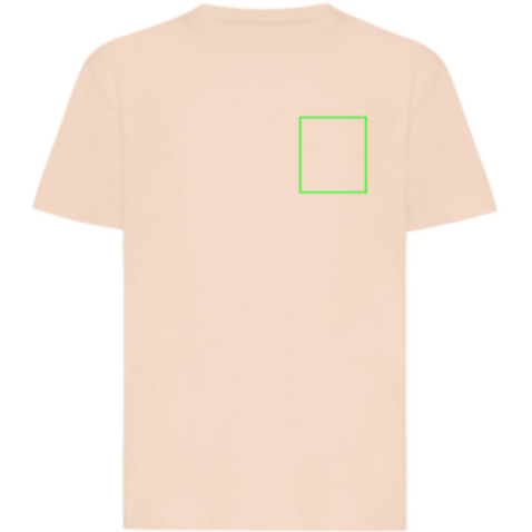 IQONIQ Koli Kids T-Shirt aus recycelter Baumwolle peach nectar bedrucken, Art.-Nr. T6100.038.56