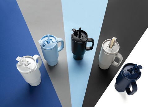 Cruiser kompakter, auslaufsicherer RCS rec. Becher 480ml navy blau bedrucken, Art.-Nr. P437.1525 Cruiser kompakter, auslaufsicherer RCS rec. Becher 480ml navy blau bedrucken, Art.-Nr. P437.1525