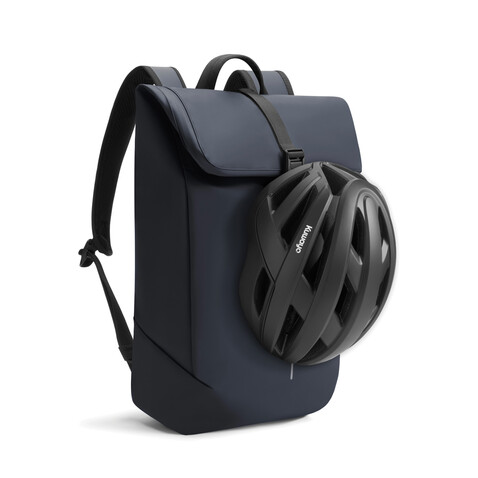 Urban wasserabweisender Flap-Top Rucksack navy blau, schwarz bedrucken, Art.-Nr. P706.2625 Urban wasserabweisender Flap-Top Rucksack navy blau, schwarz bedrucken, Art.-Nr. P706.2625