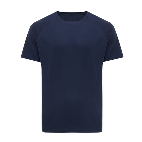 IQONIQ Tikal Sport Quick-Dry T-Shirt aus rec. Polyester navy blau bedrucken, Art.-Nr. T9102.002.XXXL