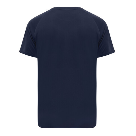 IQONIQ Tikal Sport Quick-Dry T-Shirt aus rec. Polyester navy blau bedrucken, Art.-Nr. T9102.002.XXXL