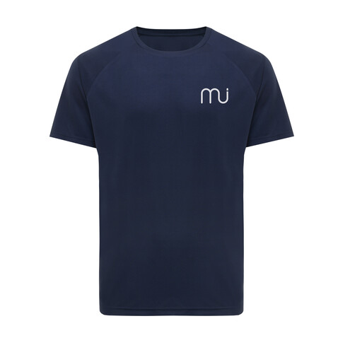 IQONIQ Tikal Sport Quick-Dry T-Shirt aus rec. Polyester navy blau bedrucken, Art.-Nr. T9102.002.XXXL