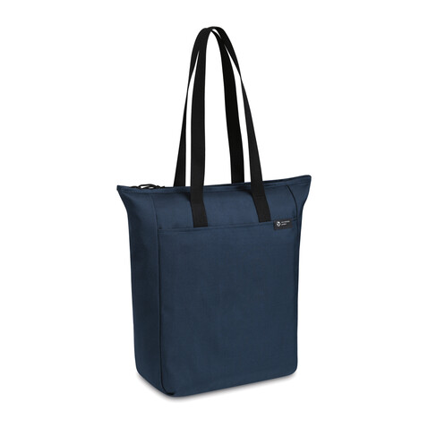 Renew AWARE™ rPET Tragetasche mit Reißverschluss navy blau bedrucken, Art.-Nr. 100804-410 Renew AWARE™ rPET Tragetasche mit Reißverschluss navy blau bedrucken, Art.-Nr. 100804-410