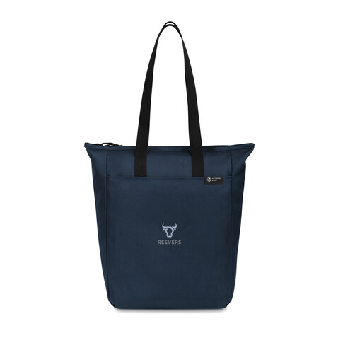 Renew AWARE™ rPET Tragetasche mit Reißverschluss navy blau bedrucken, Art.-Nr. 100804-410 Renew AWARE™ rPET Tragetasche mit Reißverschluss navy blau bedrucken, Art.-Nr. 100804-410